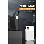 Аккумулятор внешний резервный TOPOMAX TPB-F102 60000mAh, 22.5W, QC3.0 (черный)	