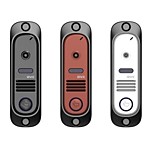 DVC-411Re (темно-красный) Цветная накладная вызвная панель с угловым креплением и козырьком