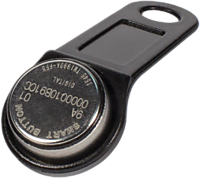 DS1990A iButton TS(черный) Ключ Touch Memory TM1990A-F5 с пластиковым держателем 