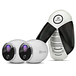 EZVIZ Mini Trooper Универсальная Wi-Fi камера 2 шт на батарейке с базовой станцией