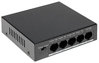 DH-PFS3005-4P-58 4 портовый IP-коммутатор 2-го уровня. 4 PoE порта RJ45 10/100 Base-T