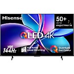 65" Телевизор Hisense 65E7Q PRO QLED черный 3840x2160, 4K Ultra HD, 144 Гц, Wi-Fi, Smart TV, VIDAA