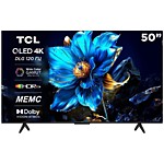 50" Телевизор TCL 50P7K черный QLED 3840x2160, 4K UHD, 60 Гц, Wi-Fi, Google TV