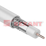 Кабель RG-6U, (64%), 75 Ом, 100м., белый REXANT