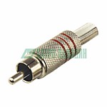 РАЗЪЁМ штекер RCA Металл под винт ZN Черные/Красные PROCONNECT (14-0410-4)