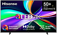 55 Телевизор Hisense 55E7Q QLED черный 3840x2160, 4K Ultra HD, 60 Гц, Wi-Fi, Smart TV, VIDAA
