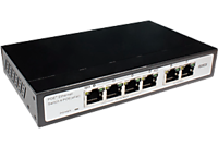 TSn-4P6 6 портовый Ethernet коммутатор. 4 POE Ethernet 10/100 Мб порта, 2 порта UPLINK Ethernet