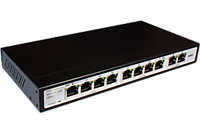 TSn-8P10 10 портовый Ethernet коммутатор. 8 POE Ethernet 10/100 Мб/с портов, 2 порта UPLINK Ethernet