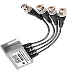 TSt-1U04PHD - Пассивный приемник-передатчик видео, 4 канала BNC, витая пара под RJ-45