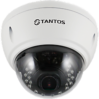 TSi-Ve4VPA (2.8-12) Видеокамера купольная компактная антивандальная уличная  4 Мп